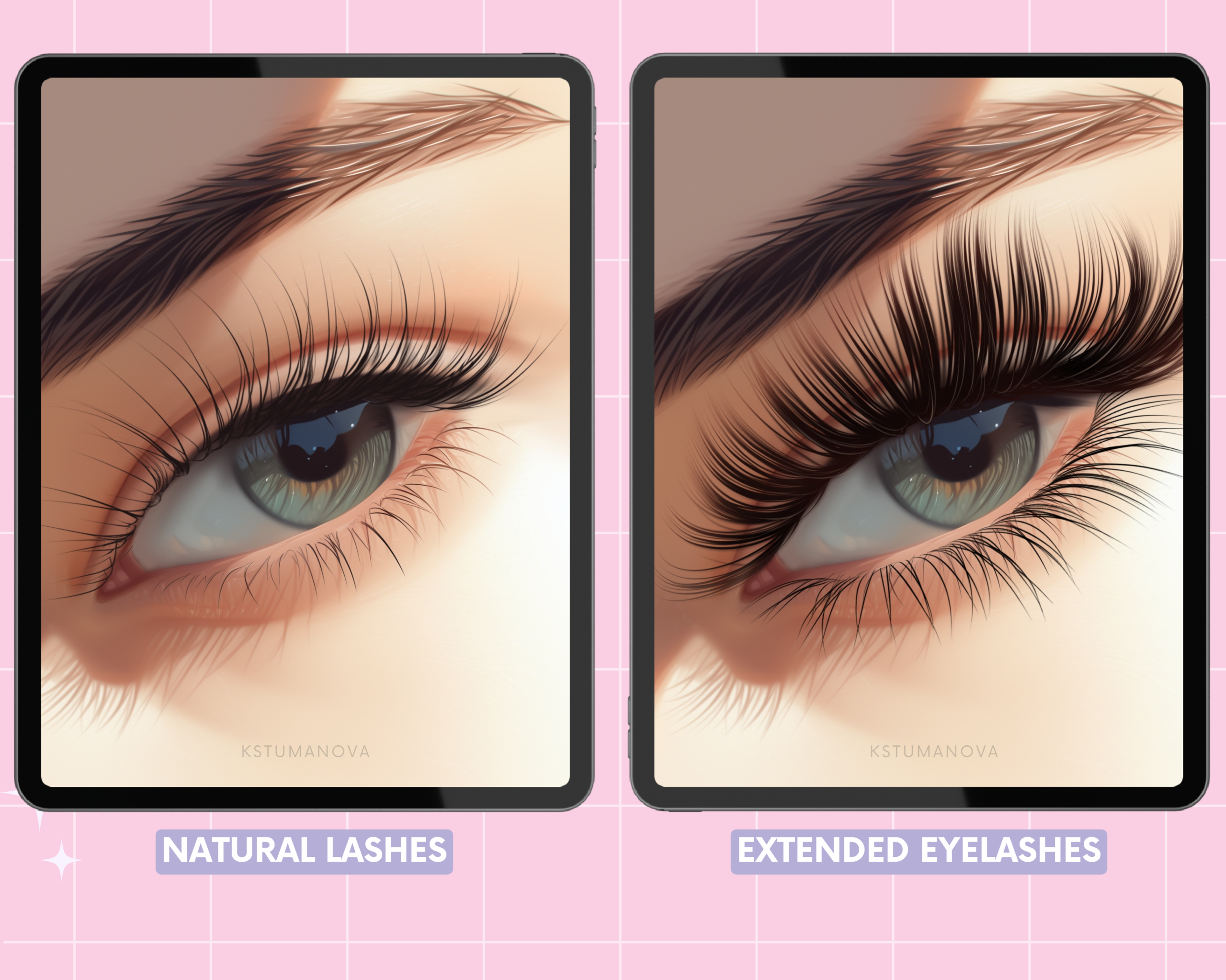 Eyelashes stamps - Image 2