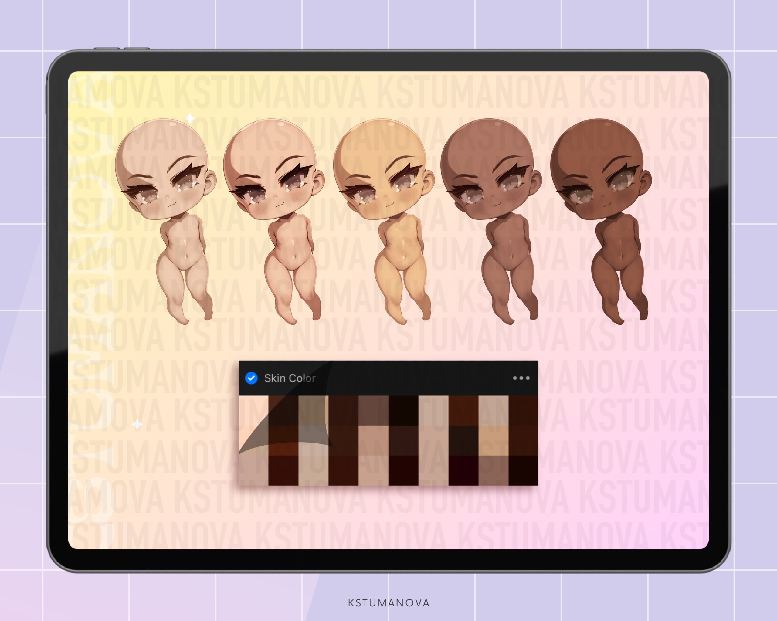 3D chibi poses stamps - Image 3