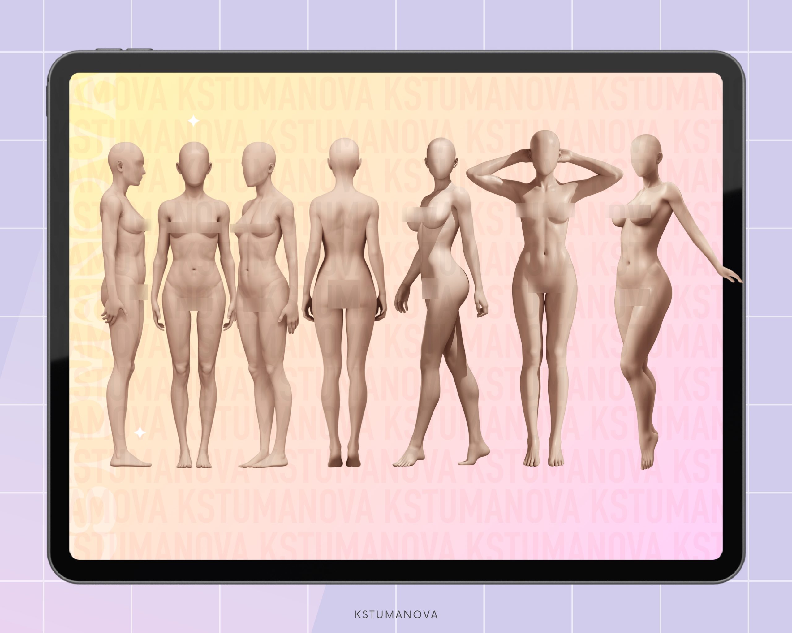 Realistic female poses - Image 2