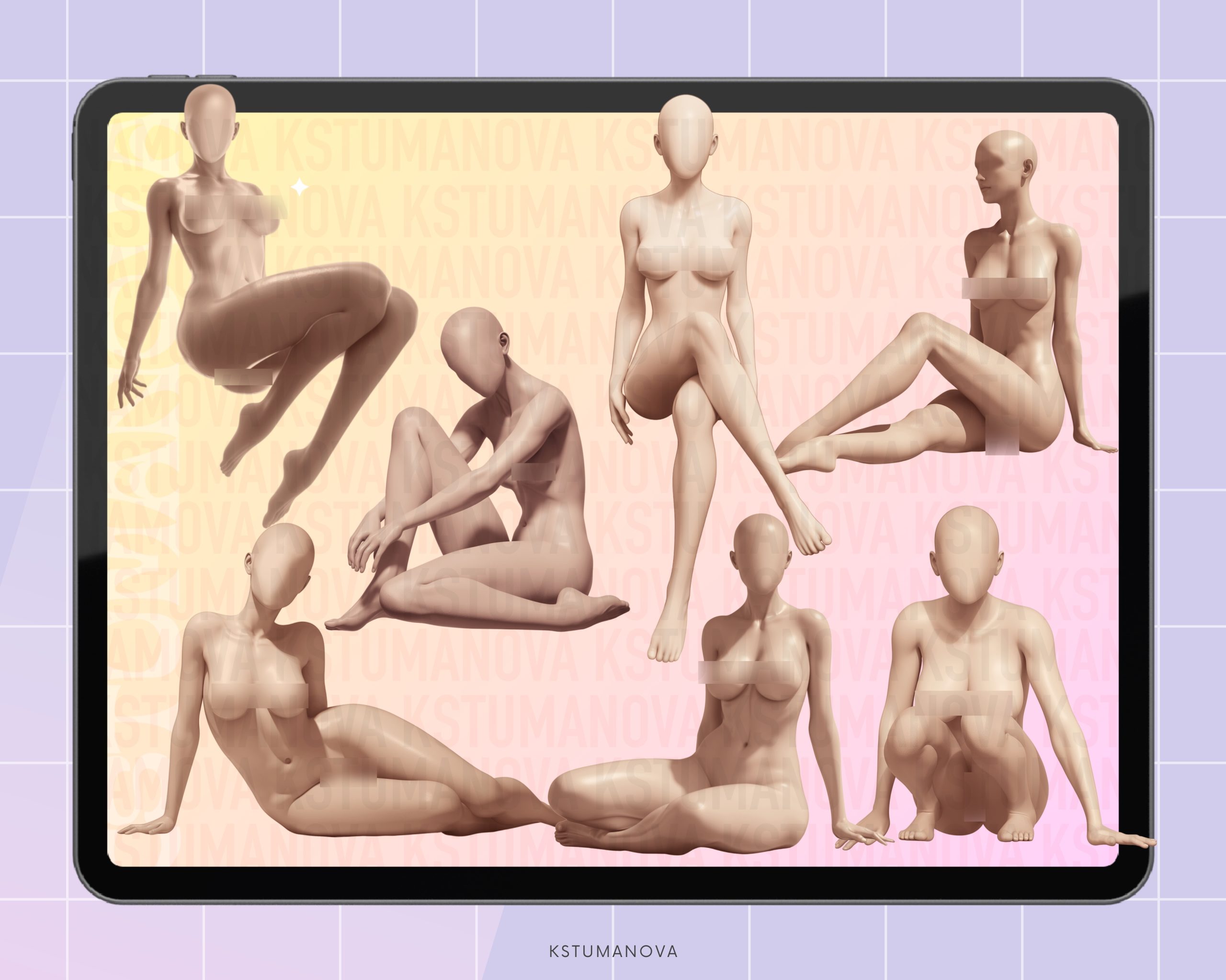 Realistic female poses - Image 3